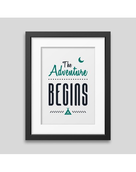 The adventure begins Framed poster